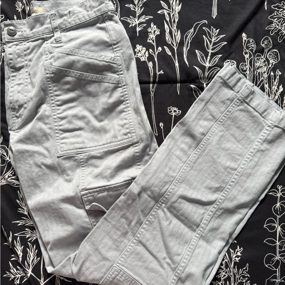 Madewell Light Gray Straight Leg Pants